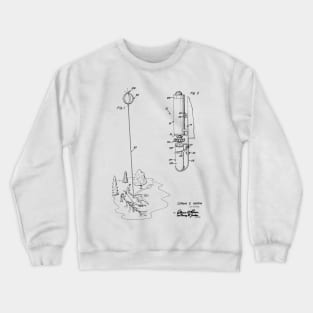 Impact Responsive Distress Signal Device Vintage Patent Hand Drawing Crewneck Sweatshirt